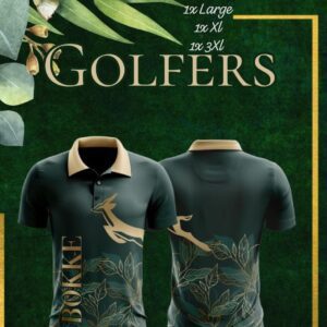 Springbok Rugby Bokke Green/Gold Golfer Shirt