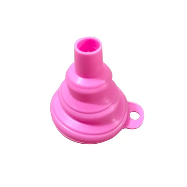 1pc Silicone Collapsible Funnel Foldable Funnels-pink