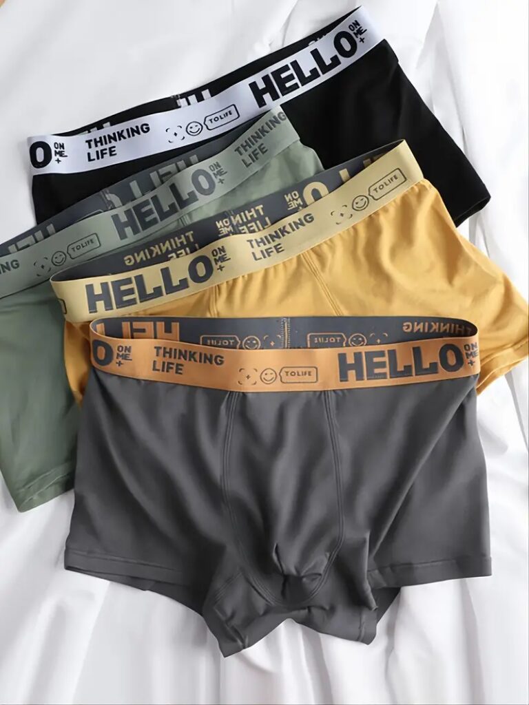 4PCS Men's Underpants Boxer-mixed colors
