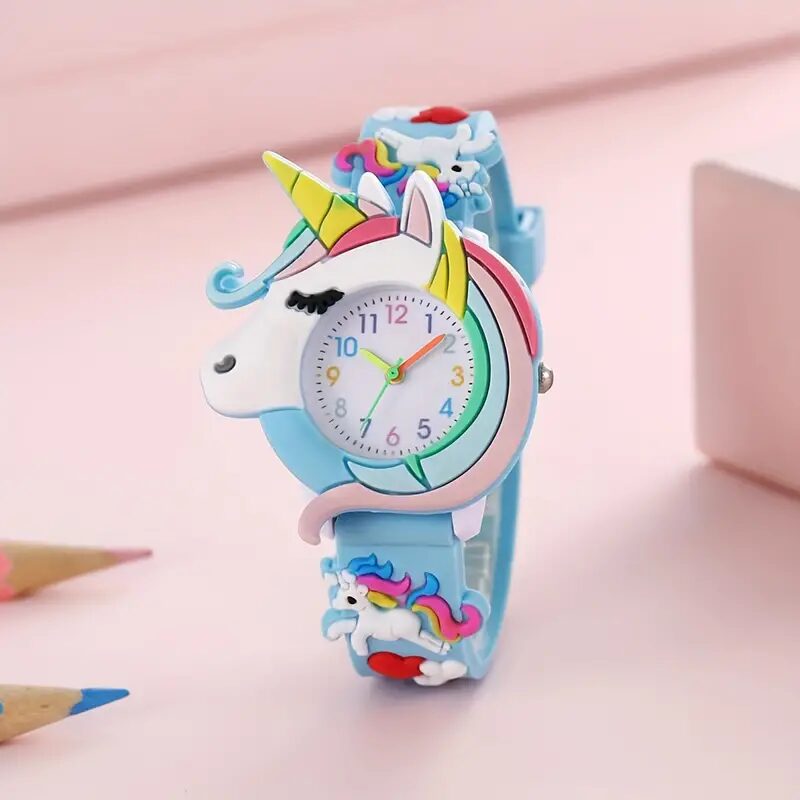 Cute Unicorn Quartz Watch-Deep-Blue