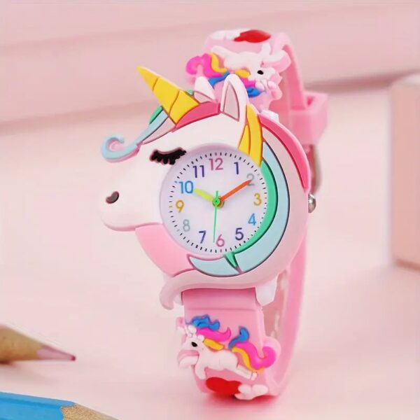 Cute Unicorn Quartz Watch-pink