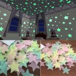 Glossy Glitter Luminous Star Wall Stickers for Bedroom