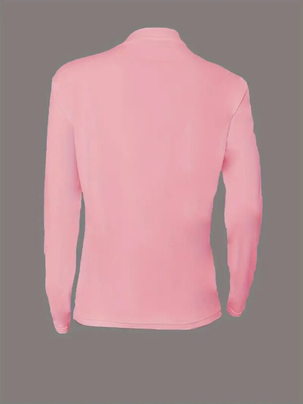Letter Print Crew Neck T-Shirt-pink4