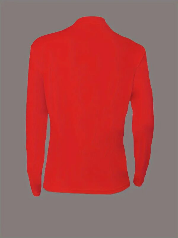 Letter Print Crew Neck T-Shirt-red4