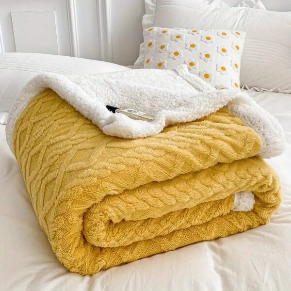 Velvet Blanket Yellow