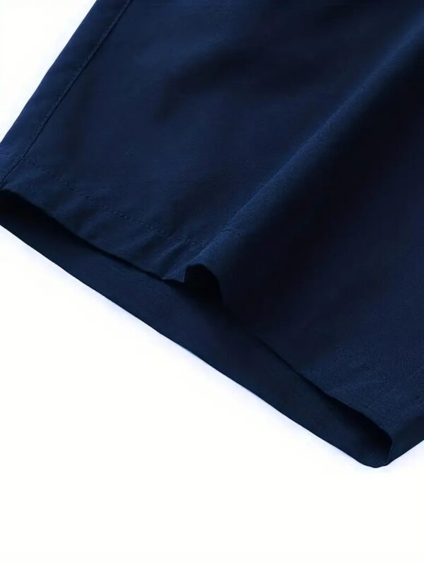 Zipper Pockets Active Shorts_Navy-blue3