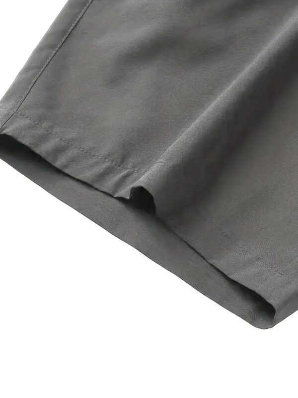 Zipper Pockets Active Shorts_grey3